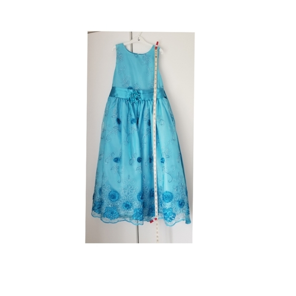 Blue dress for girls for special occasions - Picture 1 of 5